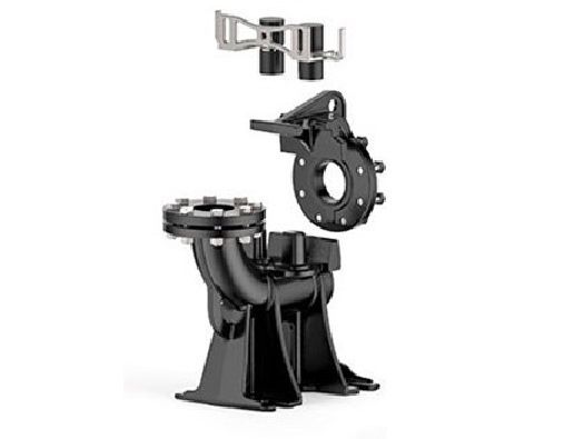 Комплект вертикальных опорных колен фекальных насосов VXC4 MC4 /80 (DN100) в Ростове-на-Дону 